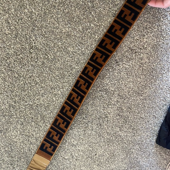 Fendi suede and leather belt - Picture 2 of 6